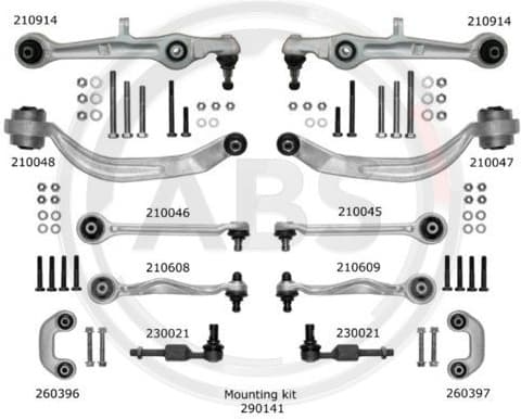 Repair Kit, control arm SMARTKIT 219901