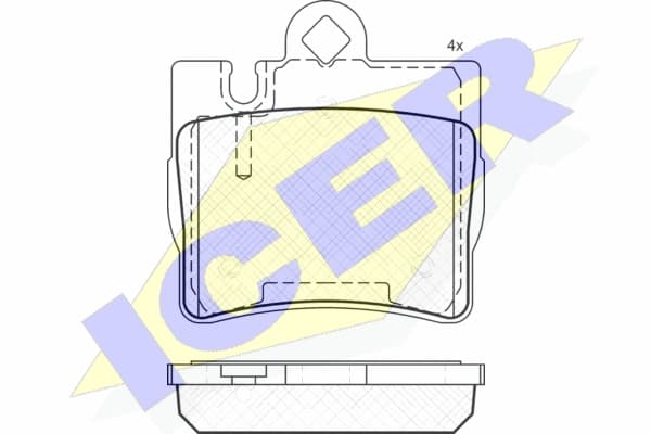 Brake pads rear 181390 - image 2