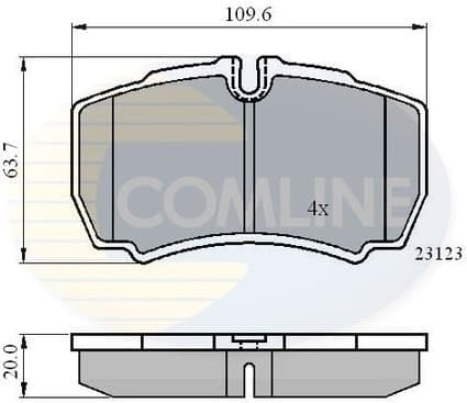 Brake pads rear CBP01034