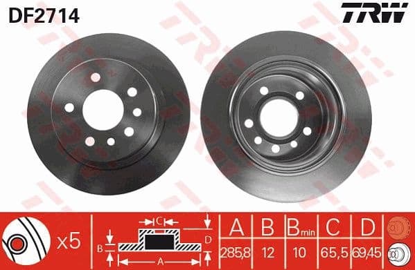 Brake Disc DF2714