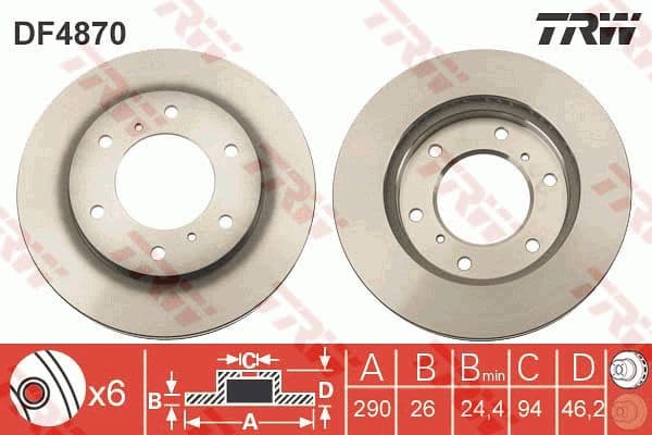 Brake Disc DF4870