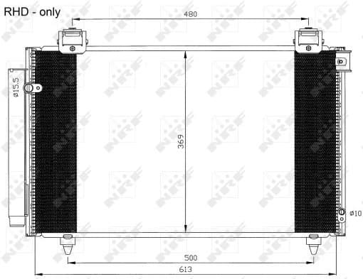 Condenser, air conditioning EASY FIT 35593