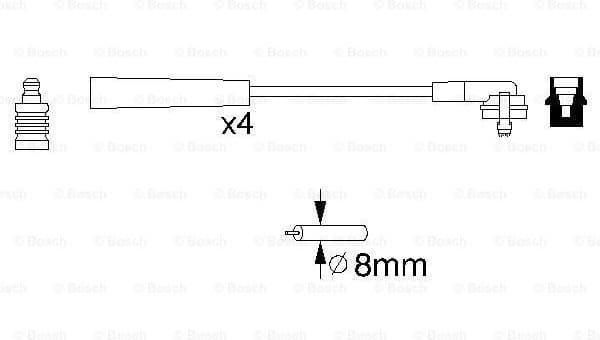 Ignition Cable Kit 0986356700 - image 5
