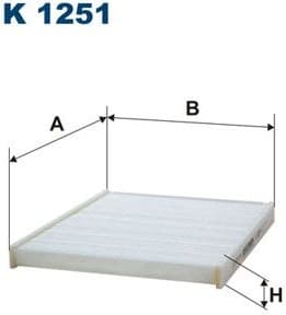 Filter, cabin air K1251