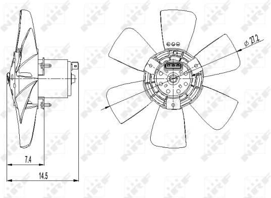 Fan, engine cooling 47390