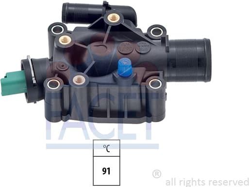 Thermostat, coolant Made in Italy - OE Equivalent 7.8671