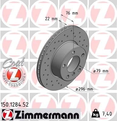 Brake Disc SPORT BRAKE DISC Z 150.1284.52
