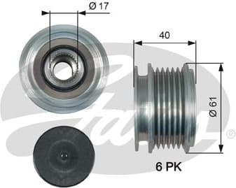 Alternator Freewheel Clutch DriveAlign™ OAP7013