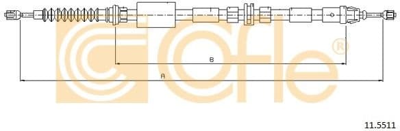 Cable Pull, parking brake 11.5511