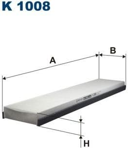 Filter, cabin air K1008