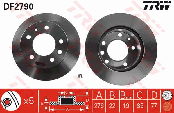Brake Disc DF2790