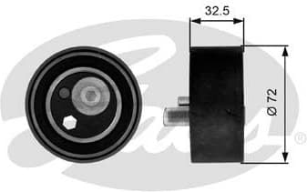 Tensioner Pulley, timing belt PowerGrip™ T41082