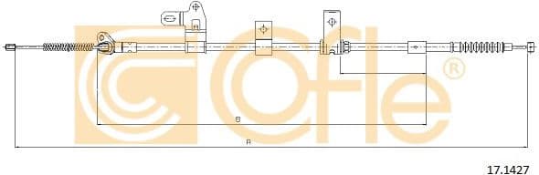 Cable Pull, parking brake 17.1427