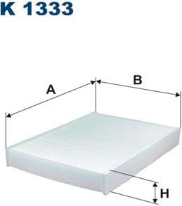 Filter, cabin air K1333