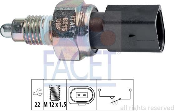Switch, reverse light Made in Italy - OE Equivalent 7.6215 - image 2
