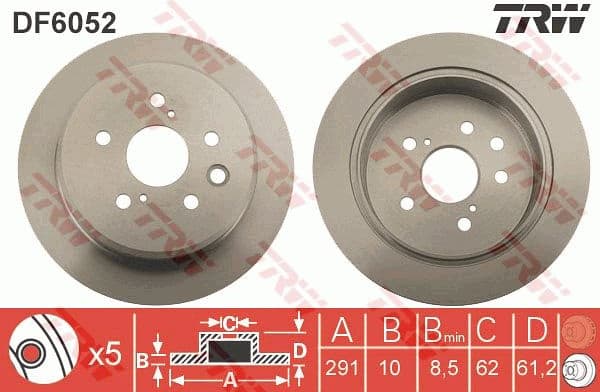 Brake Disc DF6052 - image 4