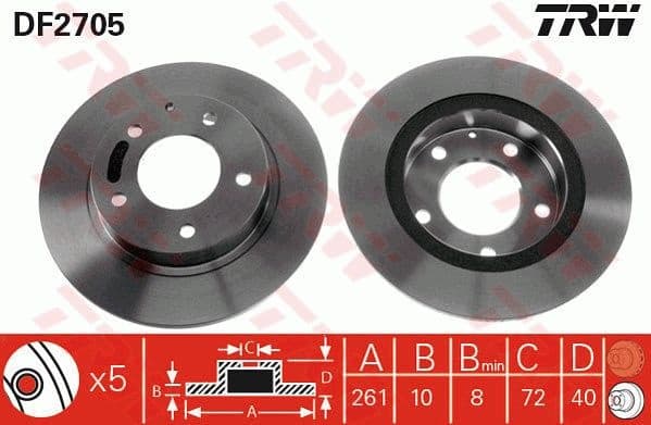 Brake Disc DF2705