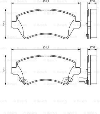 Brake Pad Set, disc brake 0986424735 - image 7