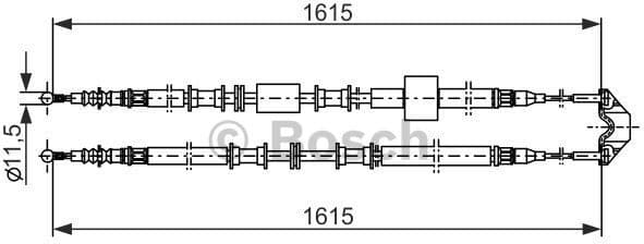Cable Pull, parking brake 1987477935