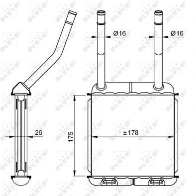 Heat Exchanger, interior heating EASY FIT 58147