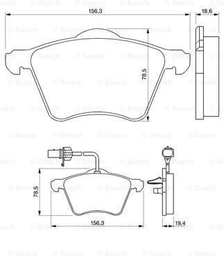 Brake Pad Set, disc brake 0986424780 - image 7