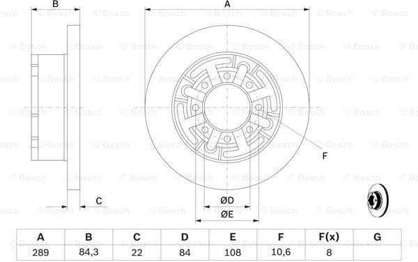 Brake Disc 0986478886 - image 5