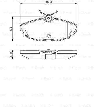 Brake Pad Set, disc brake 0986424702