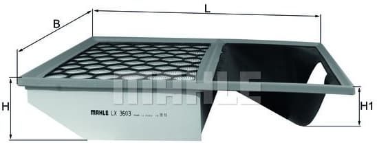 Filter air LX3603 - image 2