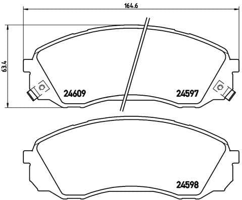Brake Pad Set, disc brake PRIME LINE P30041