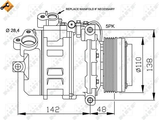 Compressor, air conditioning EASY FIT 32123