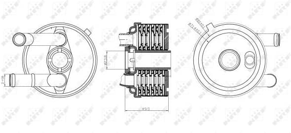 Oil Cooler, automatic transmission EASY FIT 31187