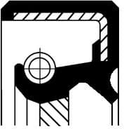Seal crankshaft rear 190 26118B