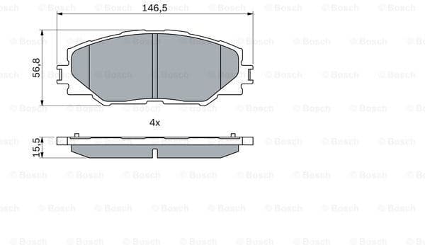 Brake Pad Set, disc brake 0986494174 - image 7