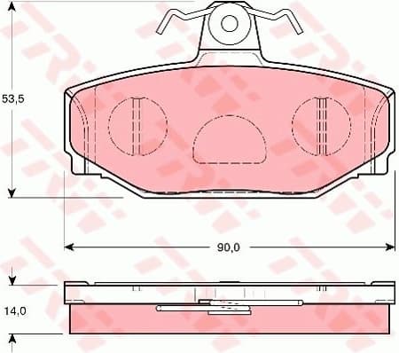 Brake Pad Set, disc brake GDB1377
