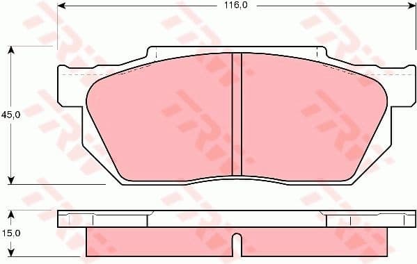 Brake Pad Set, disc brake GDB358