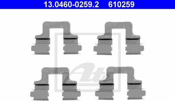 Accessory Kit, disc brake pad 13.0460-0259.2