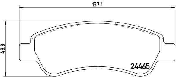 Brake pads rear, Top Quality P61091