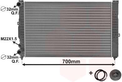 Radiator, engine cooling *** IR PLUS *** 03002123