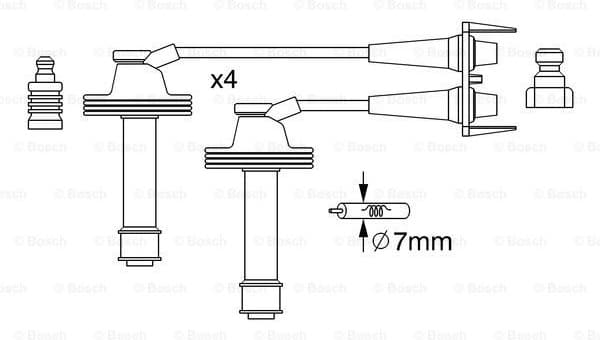Ignition Cable Kit 0986357238 - image 5