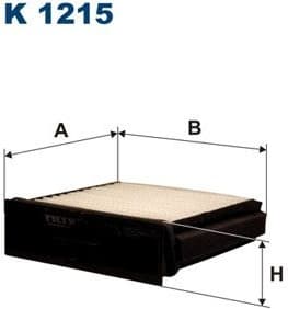 Filter, cabin air K1215