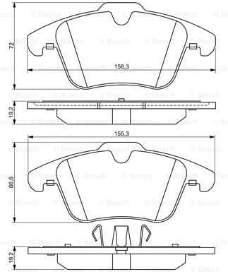 Brake Pad Set, disc brake 0986494209 - image 7