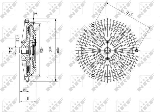 Clutch, radiator fan 49627 - image 2
