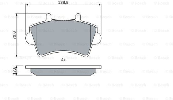 Brake Pad Set, disc brake 0986494031 - image 7