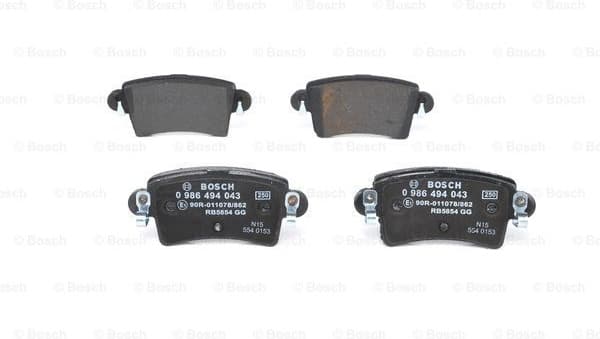 Brake Pad Set, disc brake 0986494043
