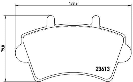 Brake pads front, Top Quality P59039