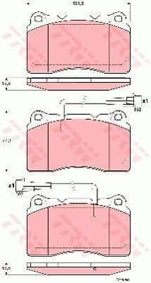 Brake Pad Set, disc brake GDB1603