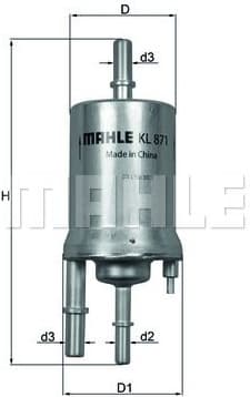 Filter diesel fuel KL871