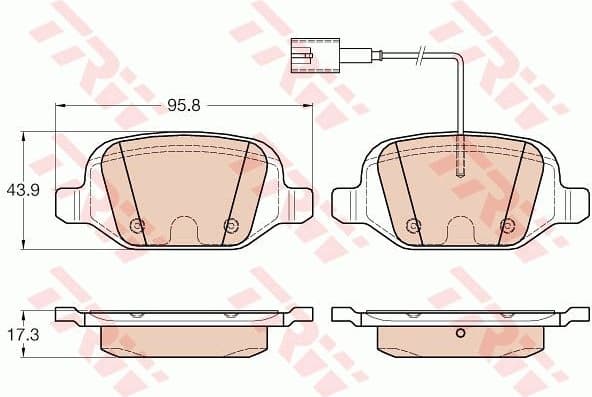Brake Pad Set, disc brake GDB1985