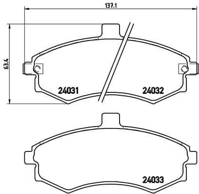 Brake Pad Set, disc brake PRIME LINE P30020