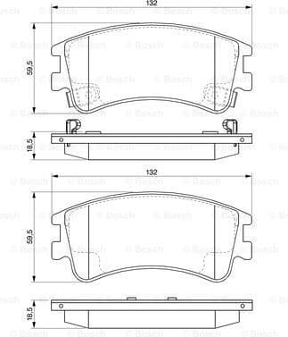 Brake Pad Set, disc brake 0986494079 - image 7